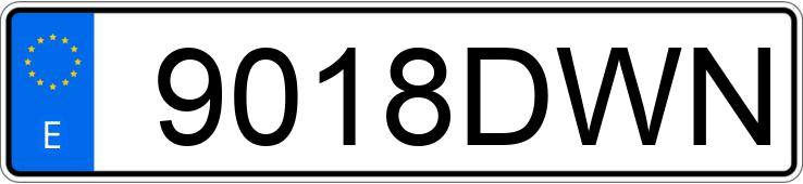 Numer rejestracyjny 9018DWN posiada AUDI A6