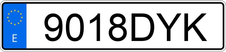 Numer rejestracyjny 9018DYK posiada CITROEN C2