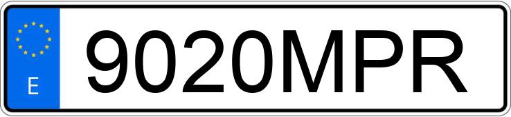 Numer rejestracyjny 9020MPR posiada BMW SERIE 4