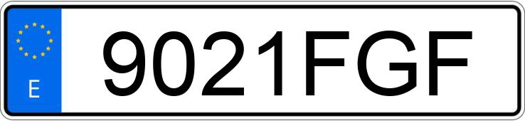 Numer rejestracyjny 9021FGF posiada SEAT LEON
