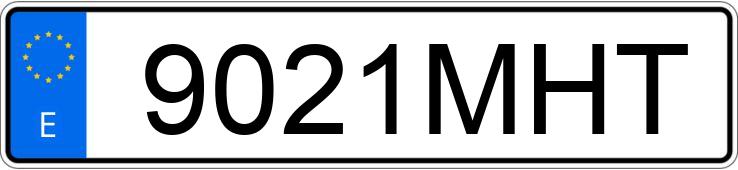 Numer rejestracyjny 9021MHT posiada RENAULT KANGOO