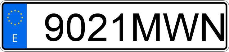 Numer rejestracyjny 9021MWN posiada AUDI A3 SPORTBACK