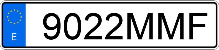 Le numéro d’enregistrement 9022MMF a CUPRA LEON Le numéro d’enregistrement 9022MMF a CUPRA LEON