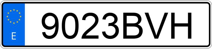 Numer rejestracyjny 9023BVH posiada MERCEDES C (203)