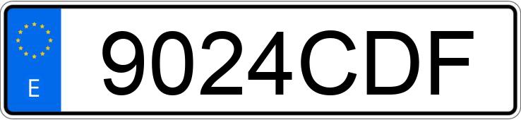 Numer rejestracyjny 9024CDF posiada MINI MINI