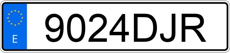 Numer rejestracyjny 9024DJR posiada MAZDA MAZDA3