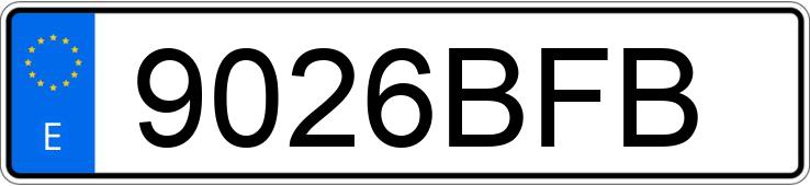 Numer rejestracyjny 9026BFB posiada BMW SERIE 5