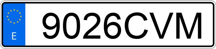 Numer rejestracyjny 9026CVM posiada CITROEN XSARA