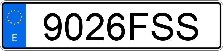 Numer rejestracyjny 9026FSS posiada CITROEN C2