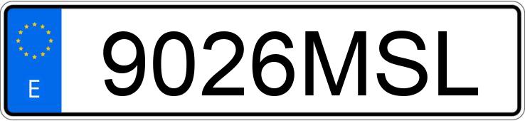 Numer rejestracyjny 9026MSL posiada VOLKSWAGEN POLO