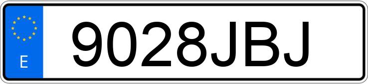 Numer rejestracyjny 9028JBJ posiada BMW SERIE 3