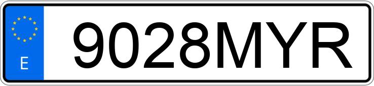 Numer rejestracyjny 9028MYR posiada TOYOTA RAV4