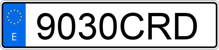 Numer rejestracyjny 9030CRD posiada BMW SERIE 3