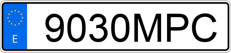 Registreringsnumret 9030MPC har BMW SERIE 8