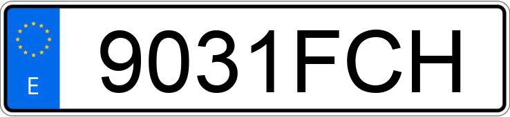 Numer rejestracyjny 9031FCH posiada RENAULT KANGOO