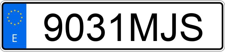 Numer rejestracyjny 9031MJS posiada MERCEDES A (177)