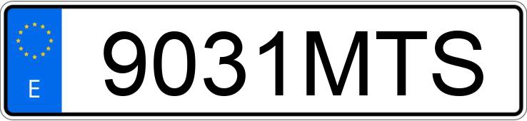 Numer rejestracyjny 9031MTS posiada MERCEDES GLC (254)