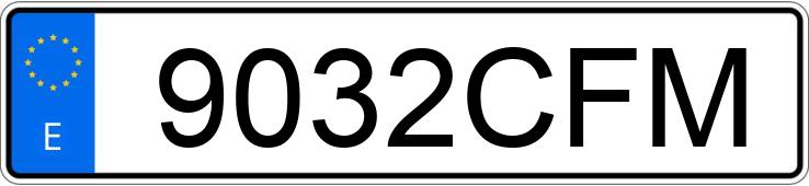 Numer rejestracyjny 9032CFM posiada FIAT SEICENTO