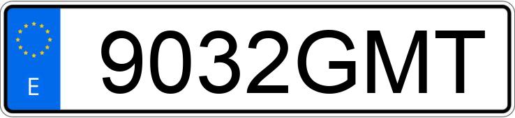 Numer rejestracyjny 9032GMT posiada TOYOTA PRIUS Numer rejestracyjny 9032GMT posiada TOYOTA PRIUS