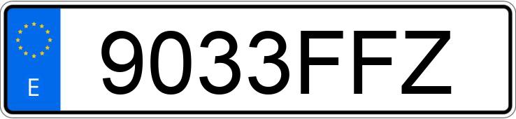 Numer rejestracyjny 9033FFZ posiada PEUGEOT PARTNER Numer rejestracyjny 9033FFZ posiada PEUGEOT PARTNER