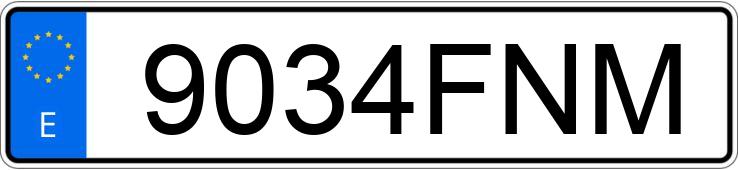 Numer rejestracyjny 9034FNM posiada RENAULT GRAND SCENIC