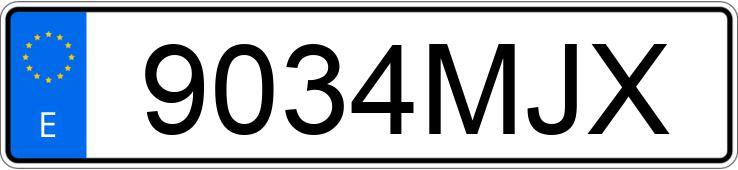 Numer rejestracyjny 9034MJX posiada MERCEDES E (213)