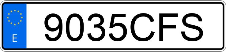 Numer rejestracyjny 9035CFS posiada SEAT CORDOBA