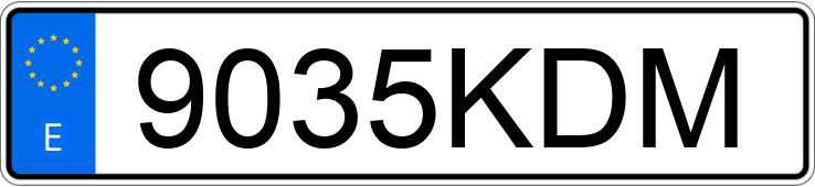 Numer rejestracyjny 9035KDM posiada PEUGEOT 5008