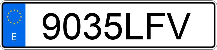 Numer rejestracyjny 9035LFV posiada PEUGEOT EXPERT Numer rejestracyjny 9035LFV posiada PEUGEOT EXPERT