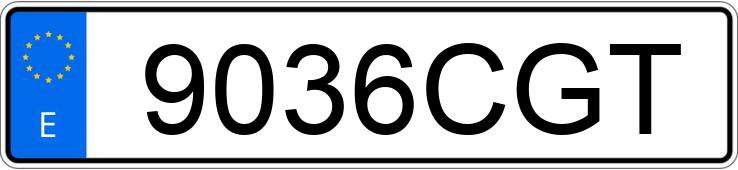 Numer rejestracyjny 9036CGT posiada VOLKSWAGEN GOLF 25 ANIVERSARIO 1.9TDI 110