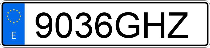 Numer rejestracyjny 9036GHZ posiada SEAT IBIZA