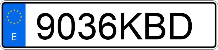 Numer rejestracyjny 9036KBD posiada SKODA FABIA Numer rejestracyjny 9036KBD posiada SKODA FABIA