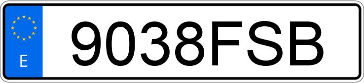 Numer rejestracyjny 9038FSB posiada OPEL ASTRA