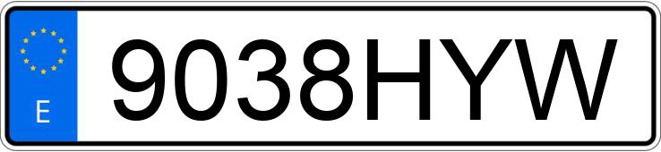 Numer rejestracyjny 9038HYW posiada VOLKSWAGEN GOLF Numer rejestracyjny 9038HYW posiada VOLKSWAGEN GOLF