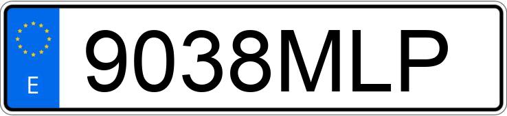 Numer rejestracyjny 9038MLP posiada BMW SERIE 4