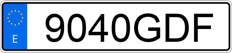 Numer rejestracyjny 9040GDF posiada OPEL COMBO