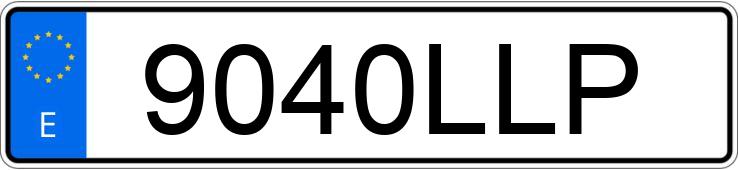 Numer rejestracyjny 9040LLP posiada PEUGEOT RIFTER
