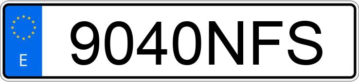 Numer rejestracyjny 9040NFS posiada DACIA SANDERO