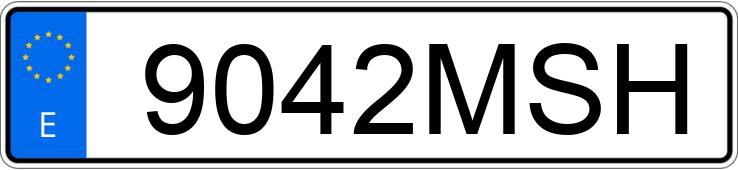 Numer rejestracyjny 9042MSH posiada MERCEDES A (177)