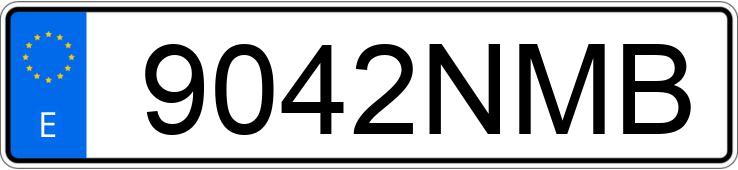 Numer rejestracyjny 9042NMB posiada MERCEDES C (204)