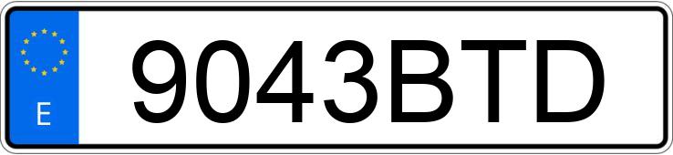 Numer rejestracyjny 9043BTD posiada PEUGEOT 206 S16