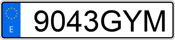 Numer rejestracyjny 9043GYM posiada KIA CEED