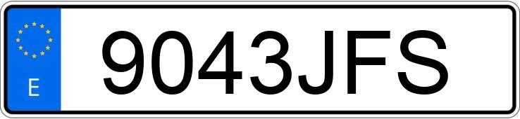 Numer rejestracyjny 9043JFS posiada ALFA ROMEO GIULIETTA