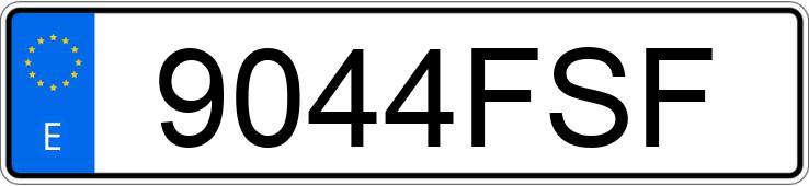 Numer rejestracyjny 9044FSF posiada BMW SERIE 5