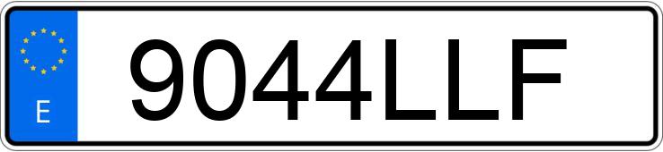 Die Registrierungsnummer 9044LLF hat NISSAN X-TRAIL