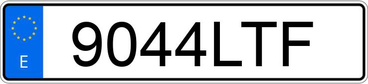 Numer rejestracyjny 9044LTF posiada SCANIA SERIE R