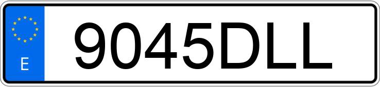 Numer rejestracyjny 9045DLL posiada RENAULT KANGOO