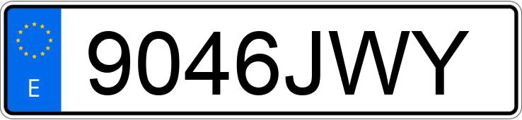 Numer rejestracyjny 9046JWY posiada TOYOTA AURIS