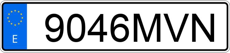 Numer rejestracyjny 9046MVN posiada AUDI Q3 SPORTBACK