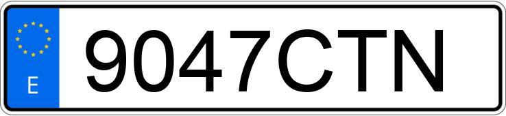 Numer rejestracyjny 9047CTN posiada NISSAN 350 Z